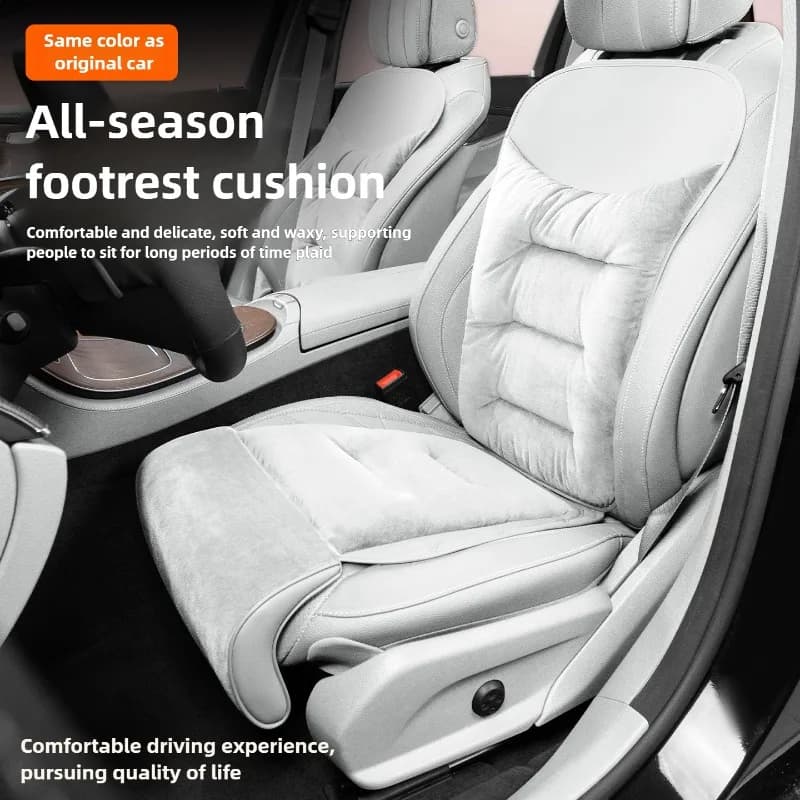 Nuovo universale auto inverno caldo flanella foderato in pile seggiolino auto supporto gamba estensore cuscino in memory foam coprisedile conducente