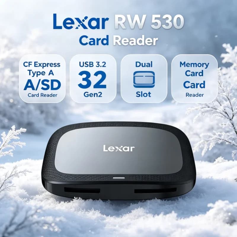 Lexar CFexpress Type A / SD Memory Card Reader SD Card Reader CFA Max 900MB/s Dual Slot USB 3.2 Gen2 RW530