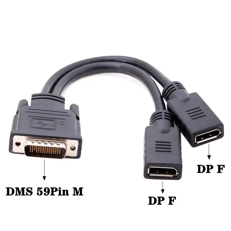 Compatible female adapter cable msds from 59 pin to double DP/HDMI Connecting cable for 1/2 definition high-definition computer monitor projection