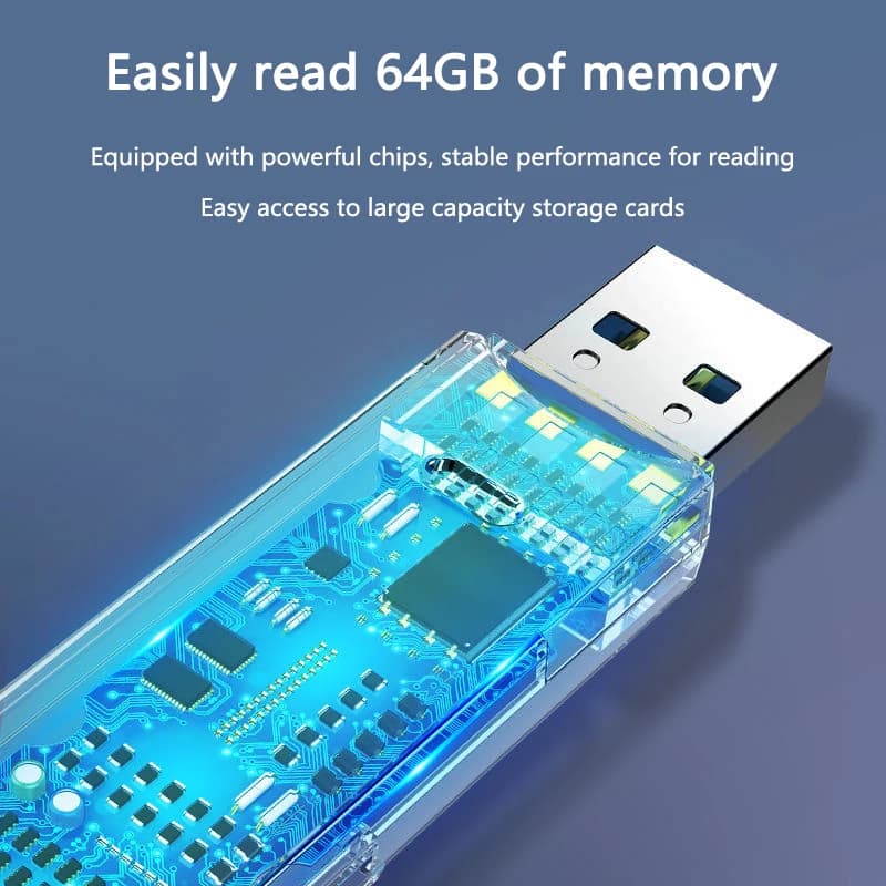 2 in 1 USB Card Reader USB2.0 USB3.0 SD TF Micro SD Memory Card Adapter High Speed Connector for Laptop PC Camera