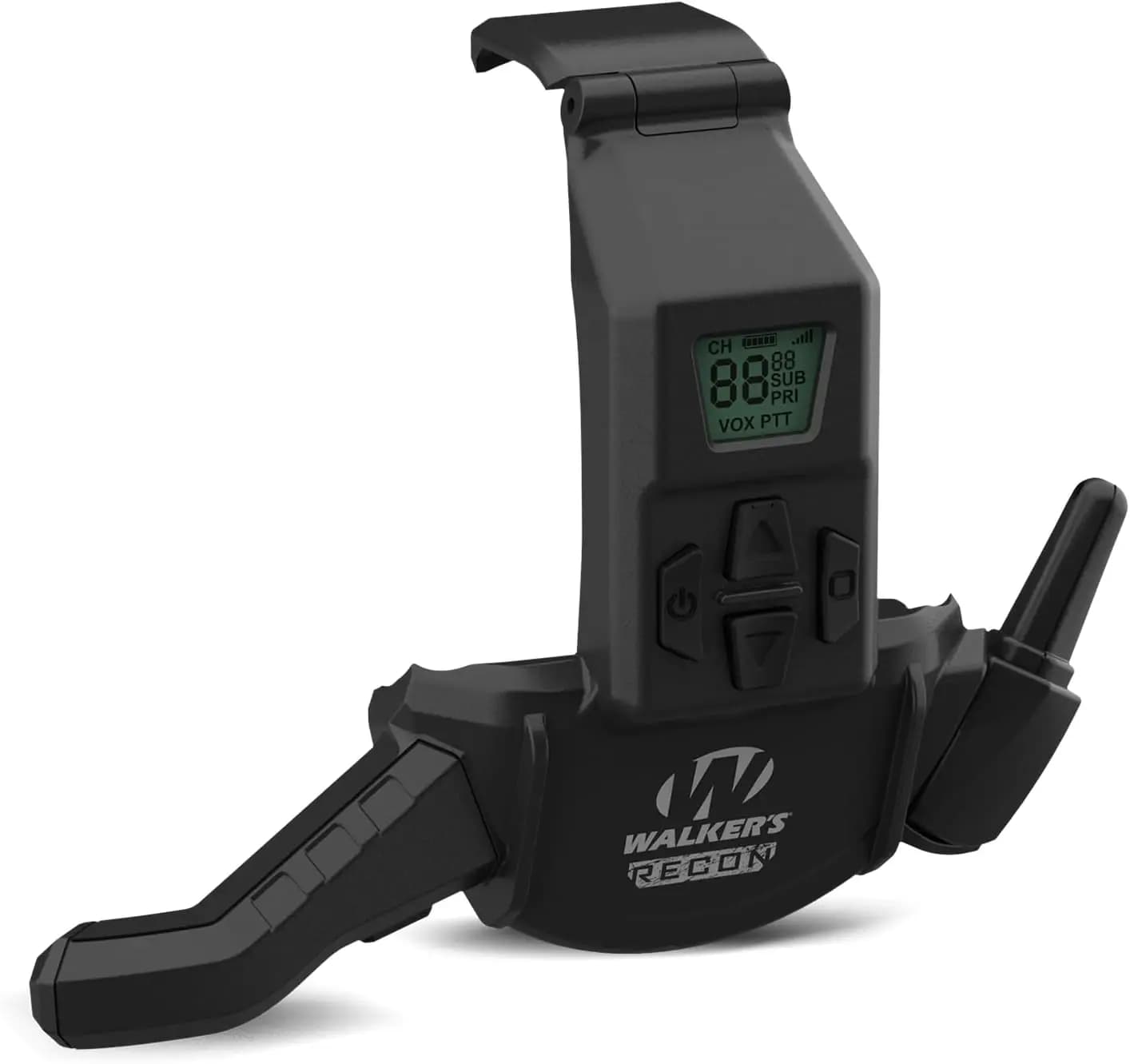 Walkie Talkie Wireless per Cuffie Antirumore da Tiro, Portata 3 Miglia, Bluetooth, 22 Canali, IPX4, 3 Batterie AAA Incluse