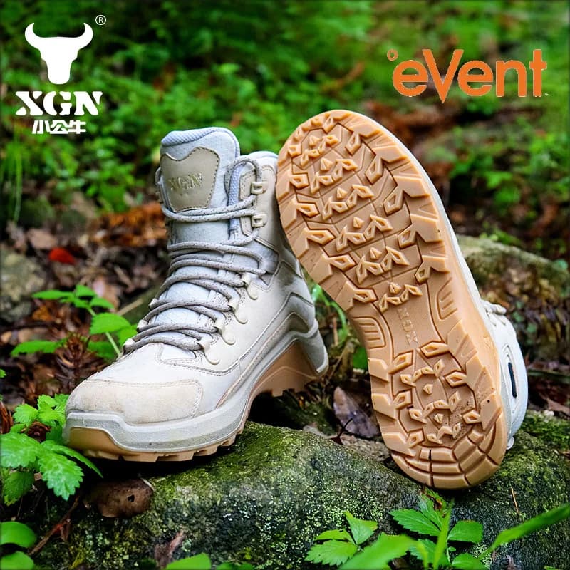 XGN Scarpe da trekking per esterni in pelle bovina Uomo EVENT impermeabili da donna Scarpe da trekking da ginnastica Stivali da caccia Stivali da viaggio tattici da combattimento nel deserto