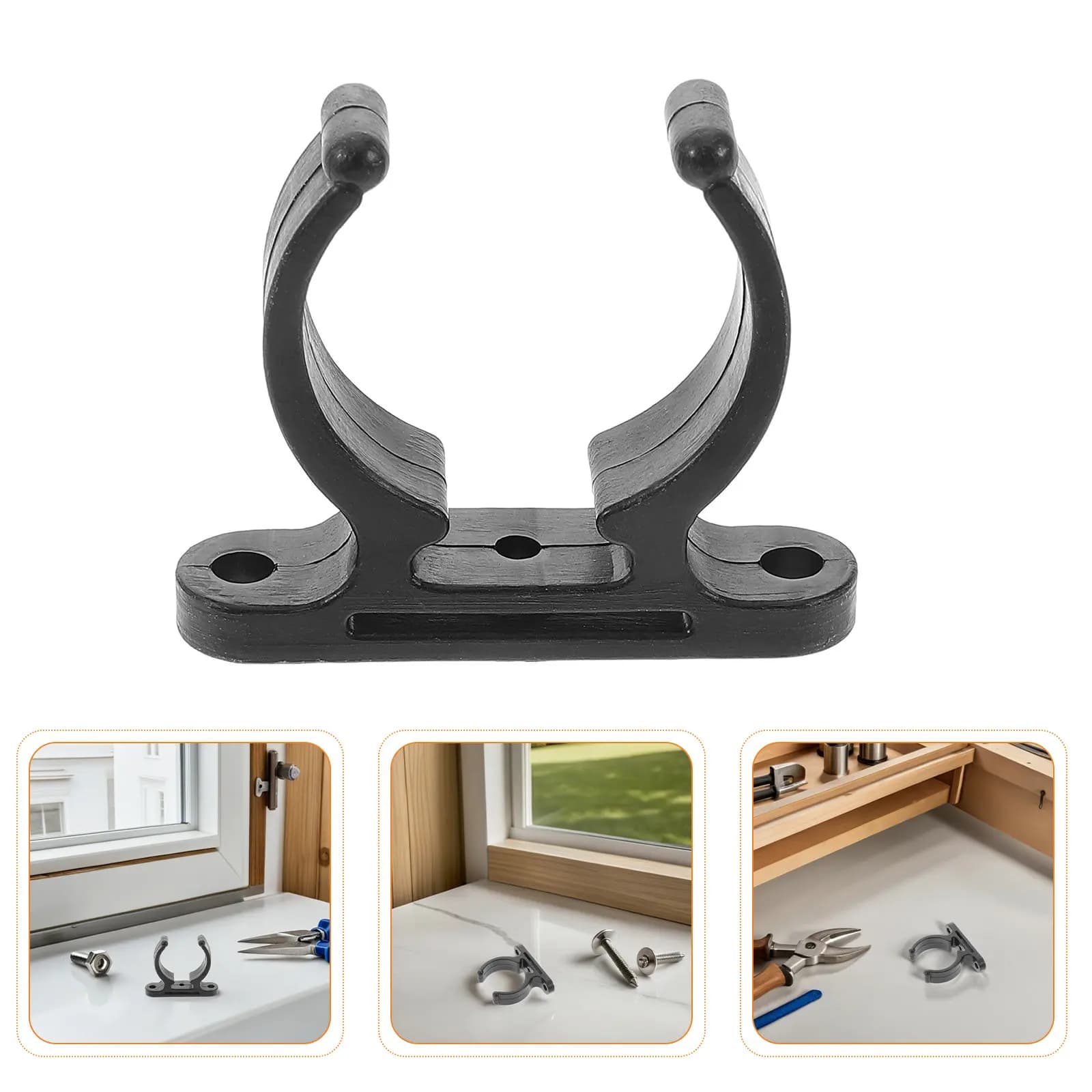 4 Pezzi Supporti per Pagaie da Yacht in Nylon 38-42mm, Clip Resistenti per Kayak, Accessori per Canoe e Barche, Morsetti di Grado Marino