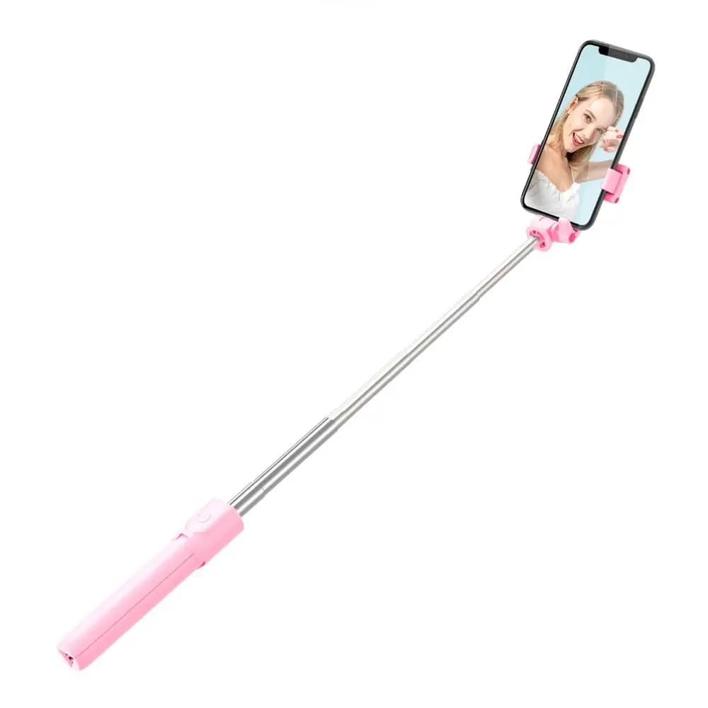 0.7/1/1.7m Mobile Phone Selfie Stick with Fill Light Handheld Live Streaming Bracket Stable Foldable Selfie Rod