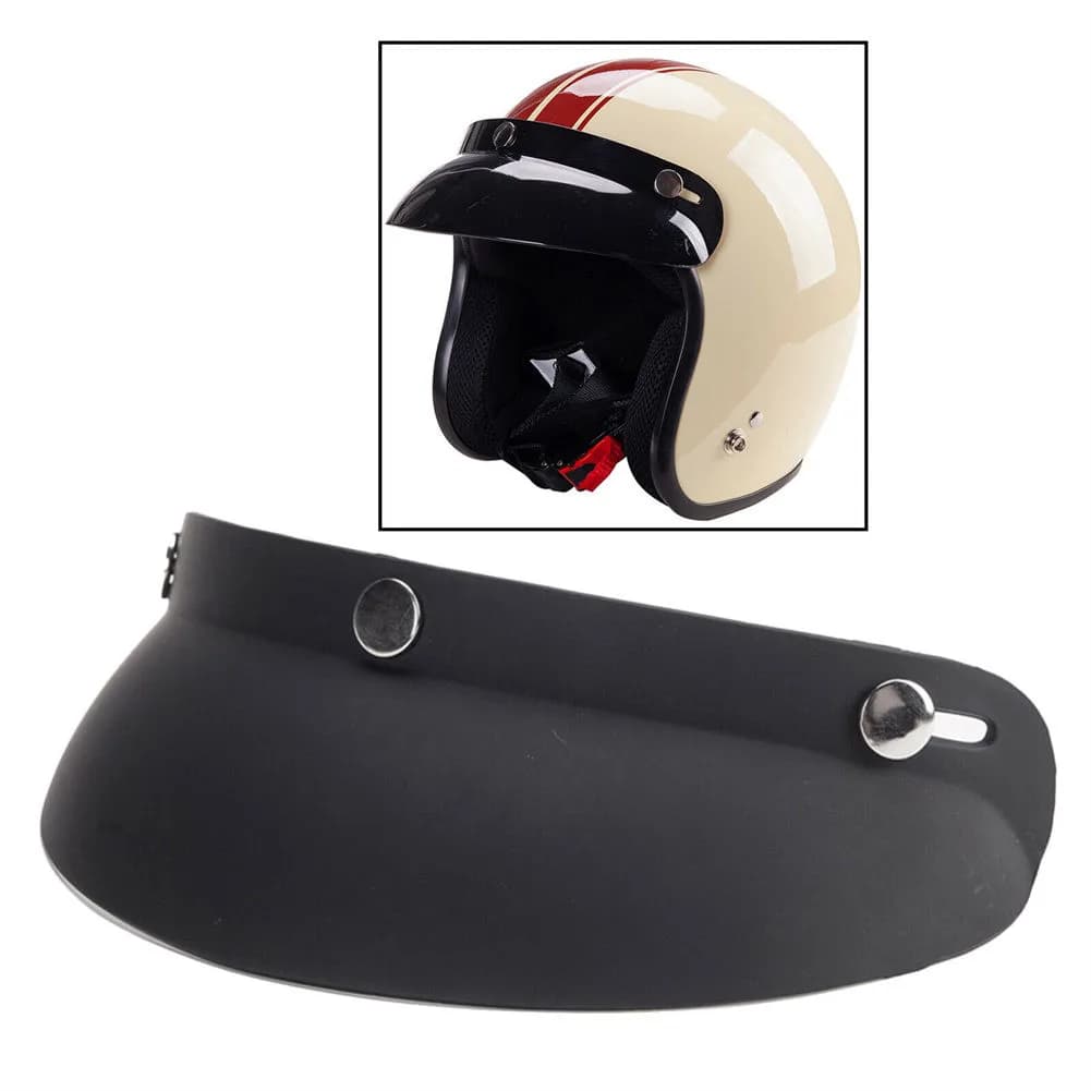 Visiera per casco con 3 bottoni automatici Visiera antivento Flip Visiera per casco da moto Visiera per protezione del picco Accessori per motocicli
