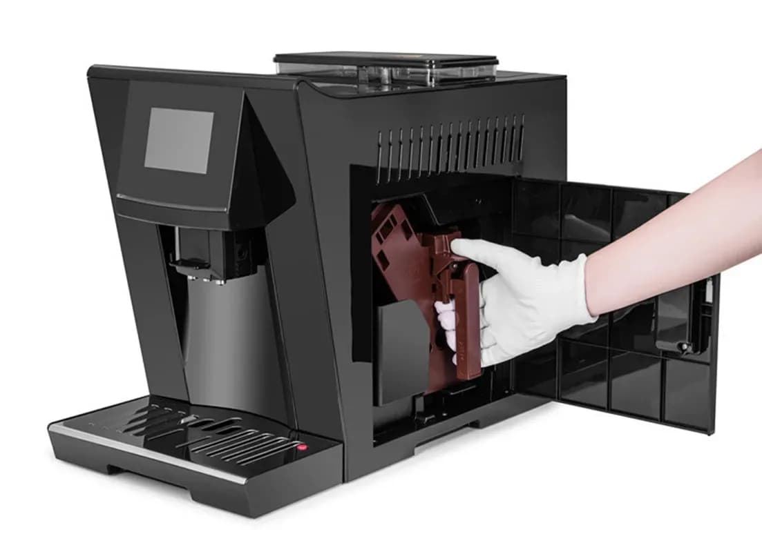 4 Language One Touch Fully Automatic Bean To Cup Espresso Coffee Machine Beans Powder Brewing Milk Foam Cappuccino Latte