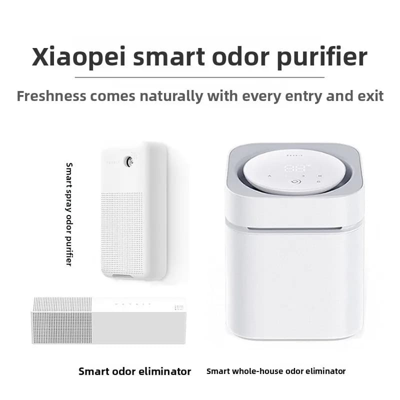 Pet Odor Removal Spray Purifier Intelligent Air Freshener for Cat Litter Tray Dog Potty Deodorizing Purifier with Refill Liquid