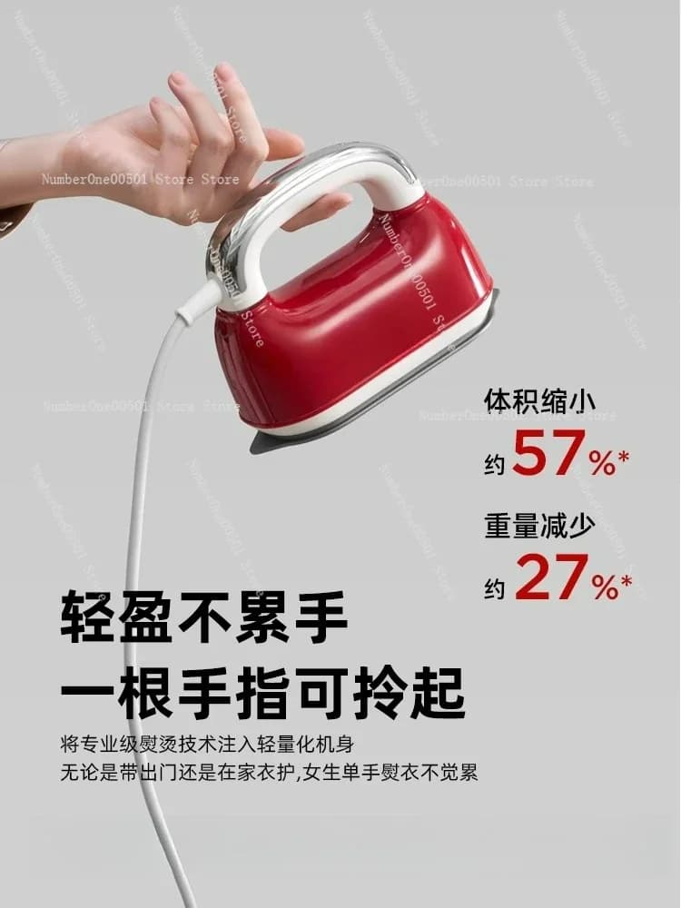 Handheld Steamer Portable Garment Iron Size Mini Steam Iron for Home Use Quick Heat Up Lightweight Clothes Wrinkle Remover