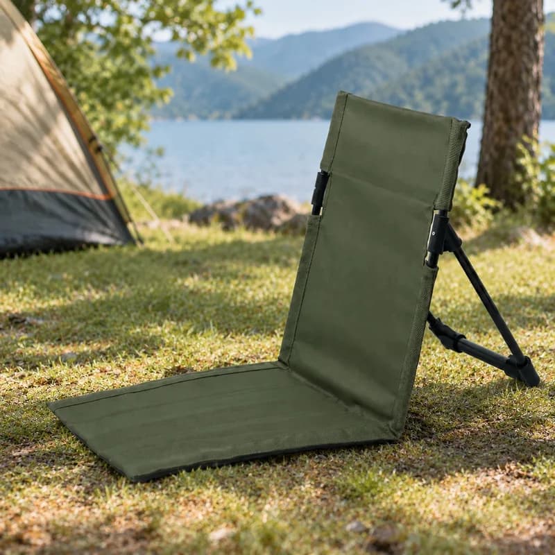 Lightweight Foldable Camping Seat Made of Aluminum Alloy for Outdoor Travel, Beach, and Fishing