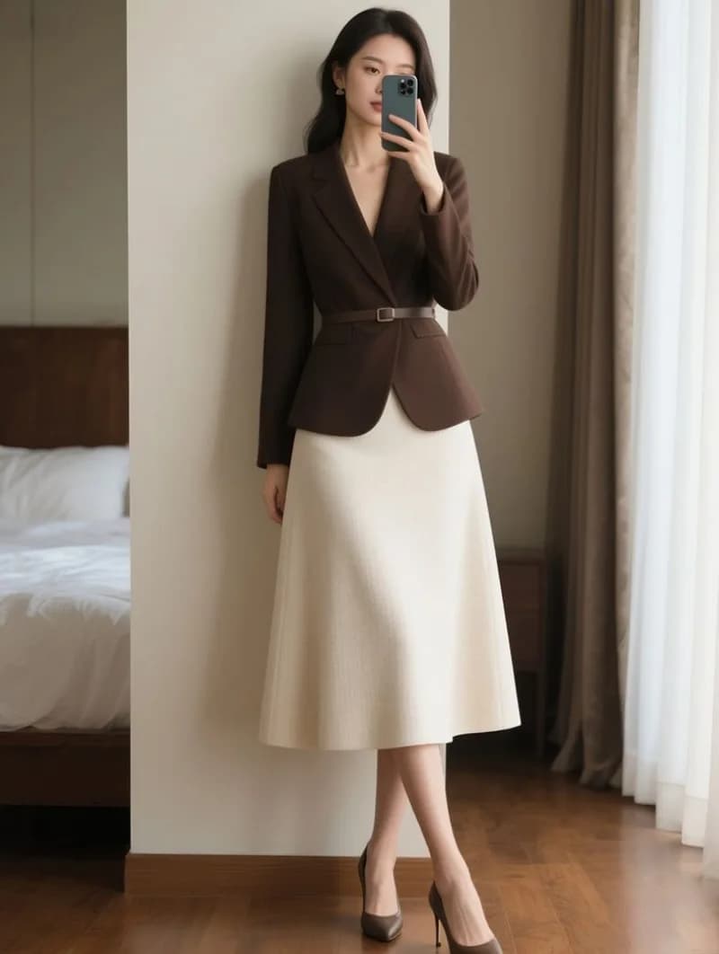 Nuovi set di gonne da donna eleganti autunnali di fascia alta da donna Office Lady Fashion giacca a maniche lunghe a vita sottile + gonne set a due pezzi