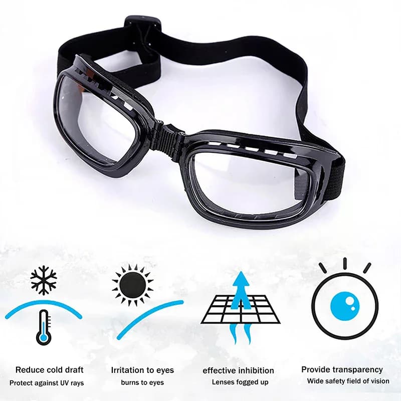 Safety Goggles Motorcycle Glasses Folding Glasses Anti Fog Windproof Sandproof Ski Goggles Off Road Racing Cycling Eyewear