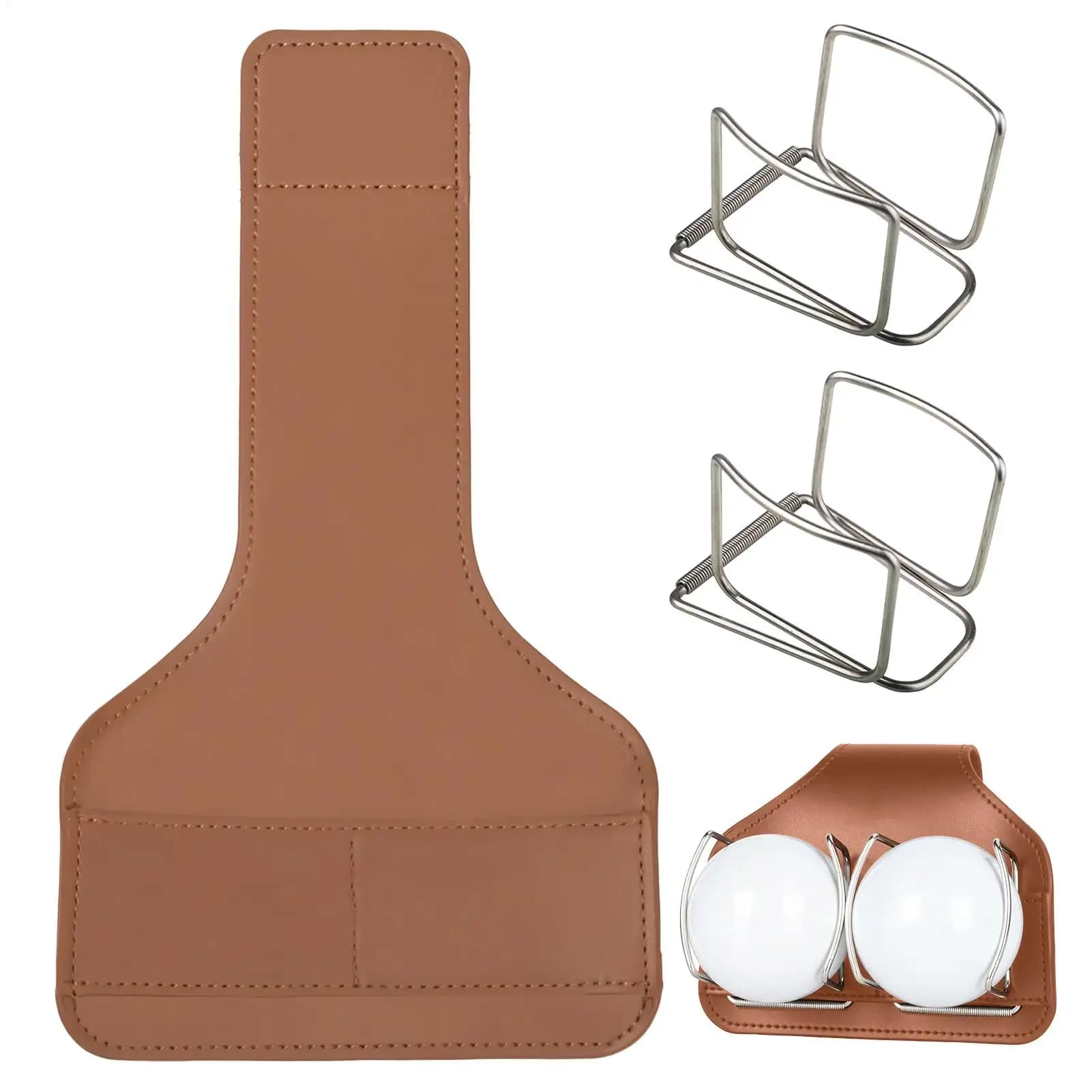 Borsa da golf a tracolla/vita con clip rimovibile per tee da golf, ideale per garage, esterni, interni, green e simulatori