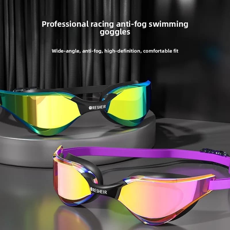 Men's Professional Swimwear, Electroplated, High Definition, Small Frame, Diving Equipment, Women's Swimming Glasses
