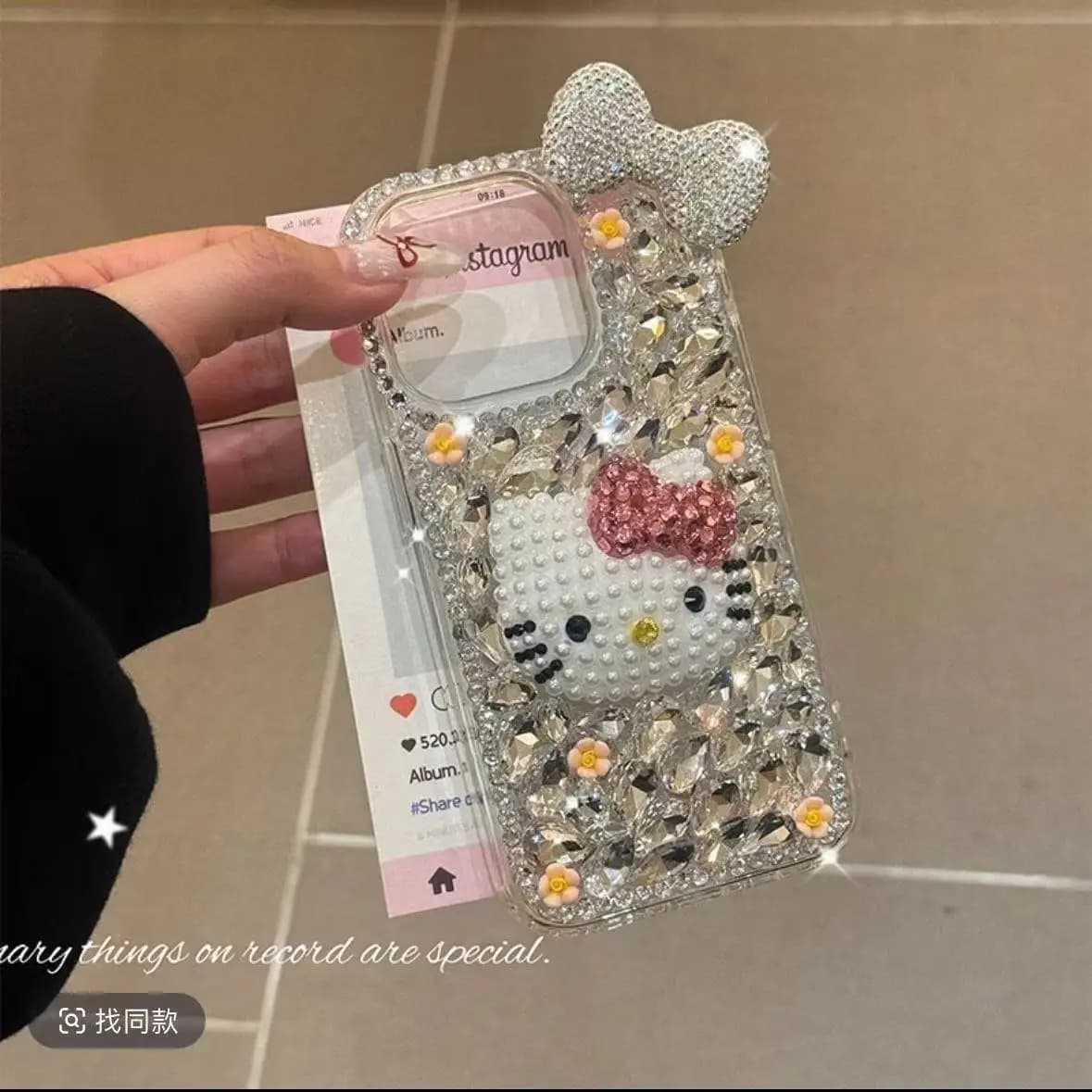 Custodia per iPhone Y2K Hello Kitty con Strass Anime per iPhone17 16 15Promax, Sanrio Kawaii, Regalo di Lusso per Ragazze