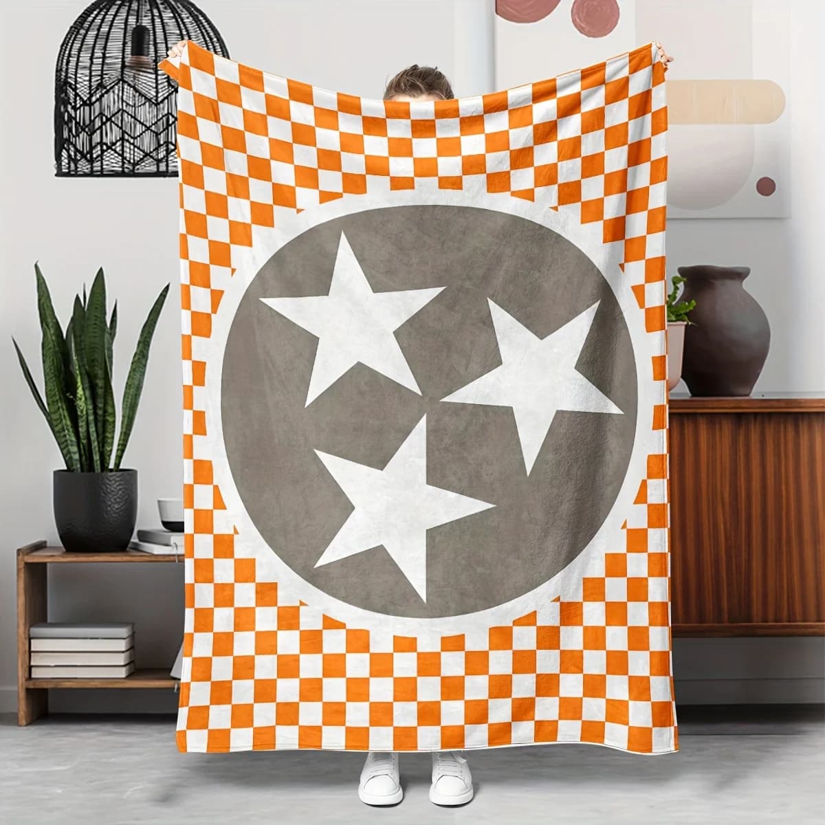 Scottish flannel cover - Extra large, soft and comfortable, suitable for sofa bed, office nap, outdoor camping, travel cover