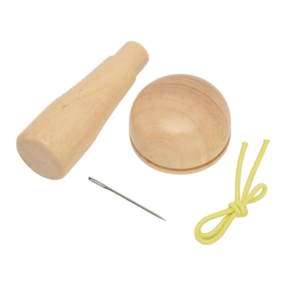 Portable Detachable Design Darning Mushroom Kit Hardwood Needle Included Darning Tool Set Knitting Sewing Kit For Embroidery