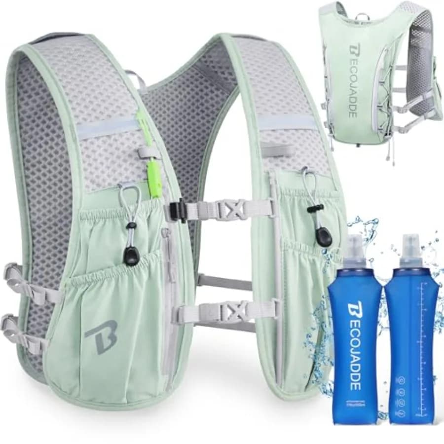 Zaino Idratazione Leggero per Uomo e Donna, Ideale per Maratona, Trail, Ciclismo, Escursionismo, Jogging