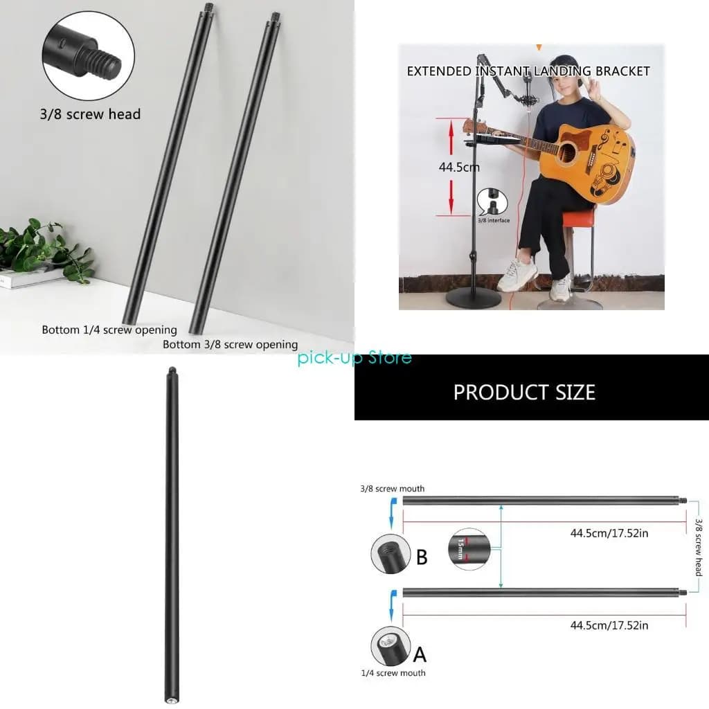 q5WA adjustable metal monopod extension for DSLR cameras, portable tripod holder with adapter