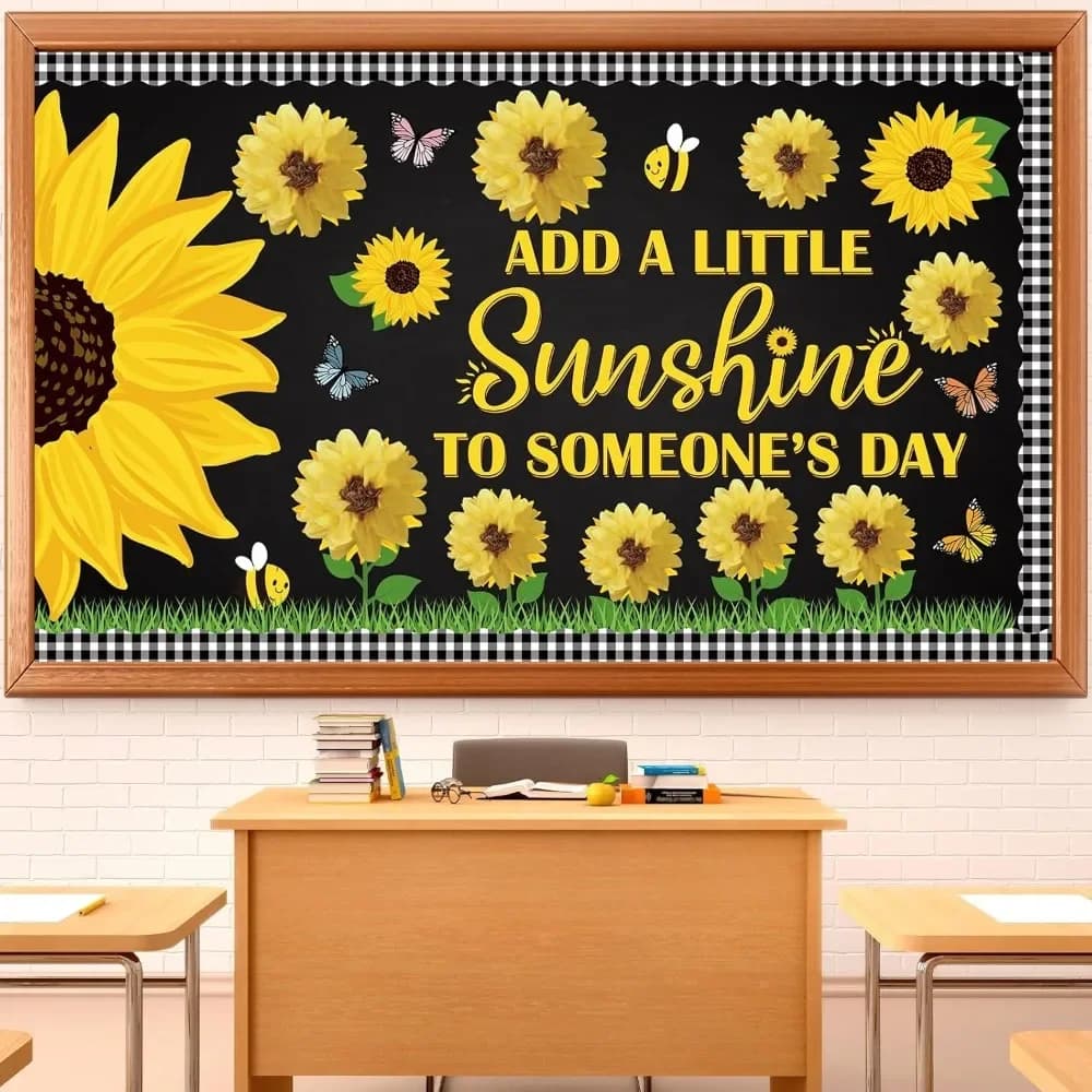 Bacheca 3D Sunflowers Decoration for classroom bee Decoration of honeycomb sunflower paper cut into honeycomb butterfly decoration