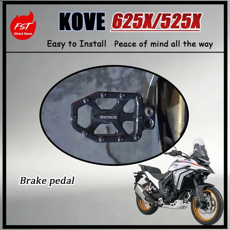 Pedale Freno Modificato FOR KOVE 625X 525X 500X 400X, Stampaggio Integrale, Allargato in Lega di Alluminio, Elevata Aderenza per Prestazioni Migliorate