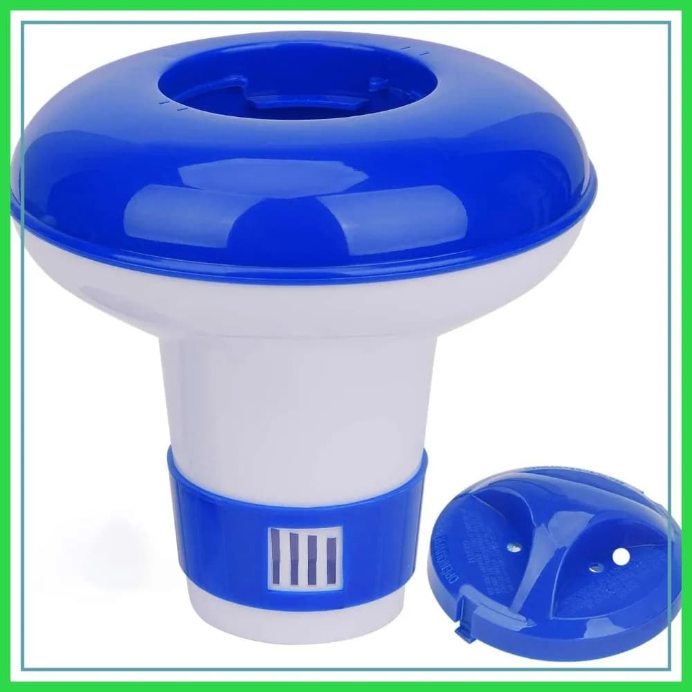 Dispenser galleggiante per prodotti chimici per mini spa, per compresse da 1 pollice, per vasche idromassaggio e piscine