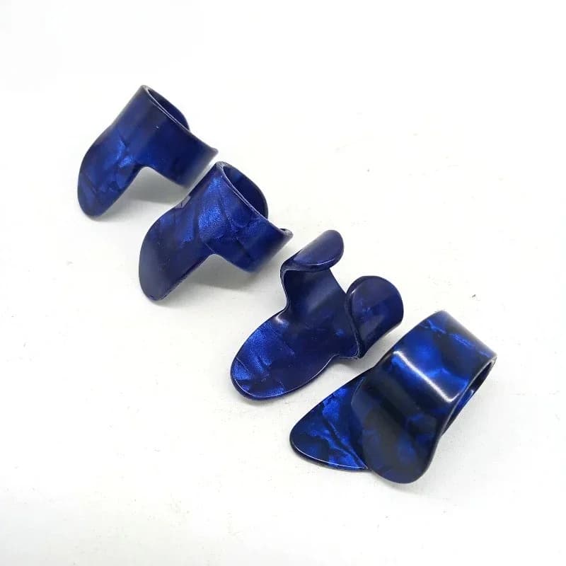 Set di diapositive e plettri per chitarra all-in-one - Scivolo in metallo/vetro premium da 60 mm, plettri in celluloide, plettro a forma di cuore in scatola di ferro regalo