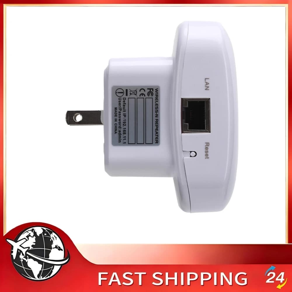 Integrated Antenna WiFi Repeater WiFi Range Extender Signal Amplifier Repeater Support 2.4GHz WLAN 300M WiFi Range Extender