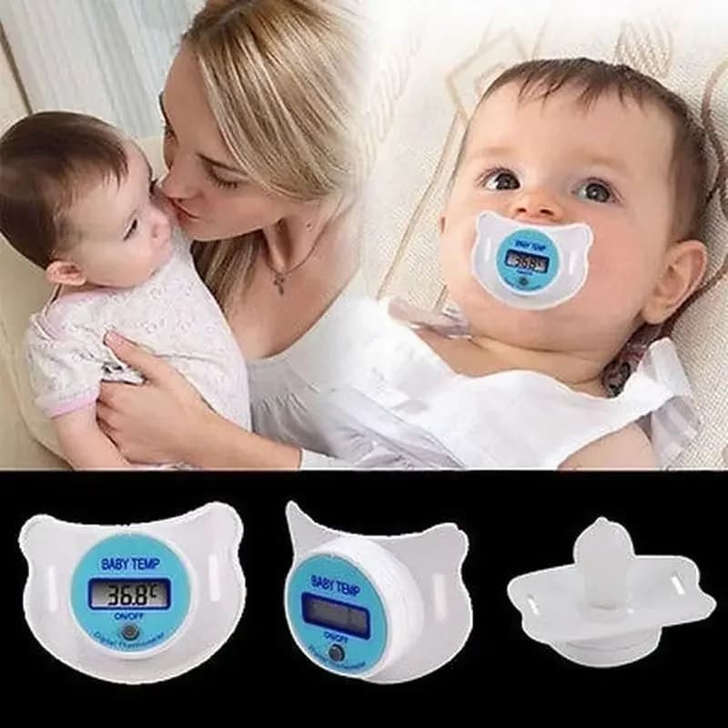 1/2Pcs Fashion Digital LCD Infant Baby Newborn Pacifier Temperature Nipple Thermometer