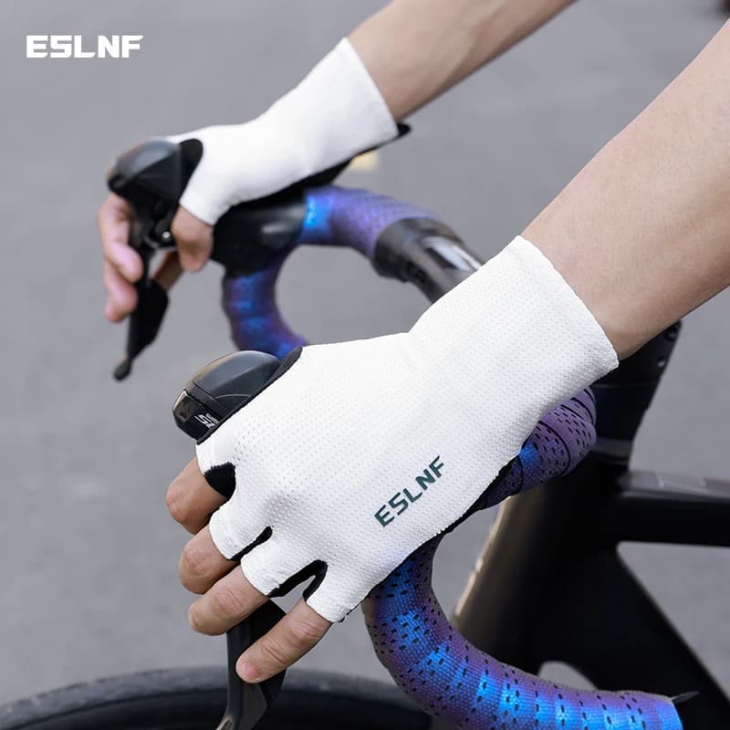 ESLNF Mid-Slip Skirt Gloves Breathable Fitness Cycling Gloves Summer Cycling Gloves Gym for Men and Women Cycling
