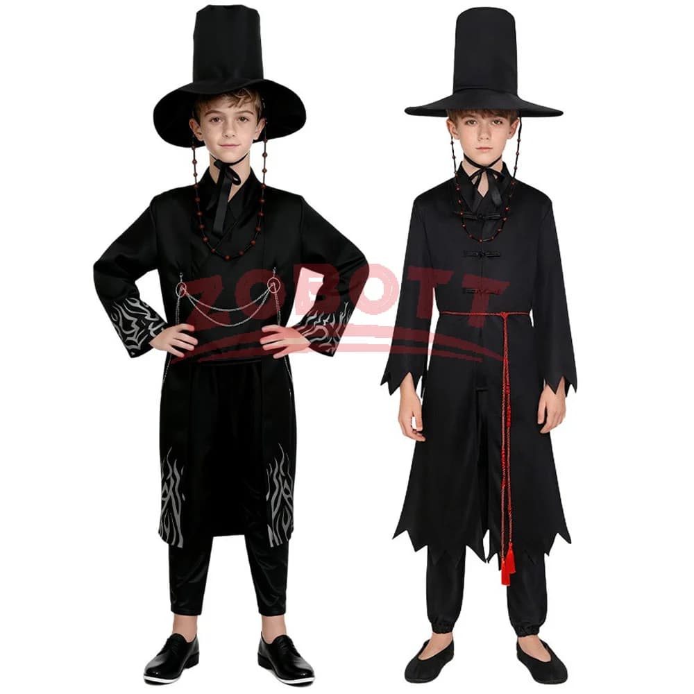 Film Ragazzi Giochi di ruolo Puntelli Set cosplay per feste per ragazzi K-POP Jinu Halloween Party Cosplay Mostra comica Costume Outfit 2 stile