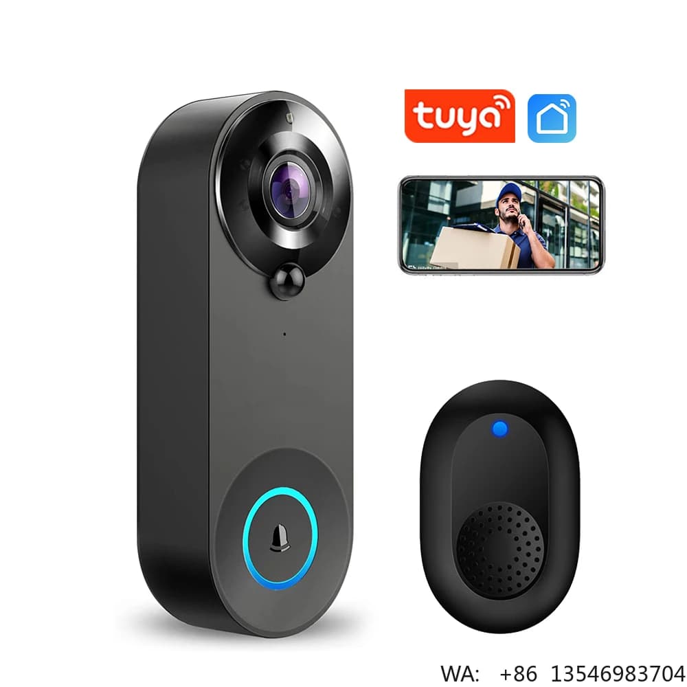 Campanello Video Wireless WIFI 1080P con Telecamera, Citofono Intelligente Tuya per Sicurezza Domestica con Rilevamento di Movimento PIR