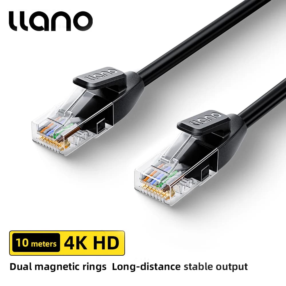 llano Cat 6 Cavo Ethernet Cavo Lan UTP Cat6 RJ45 Cavo Internet Cavo Patch per Router Wifi Laptop TV box Interruttore Digitale P