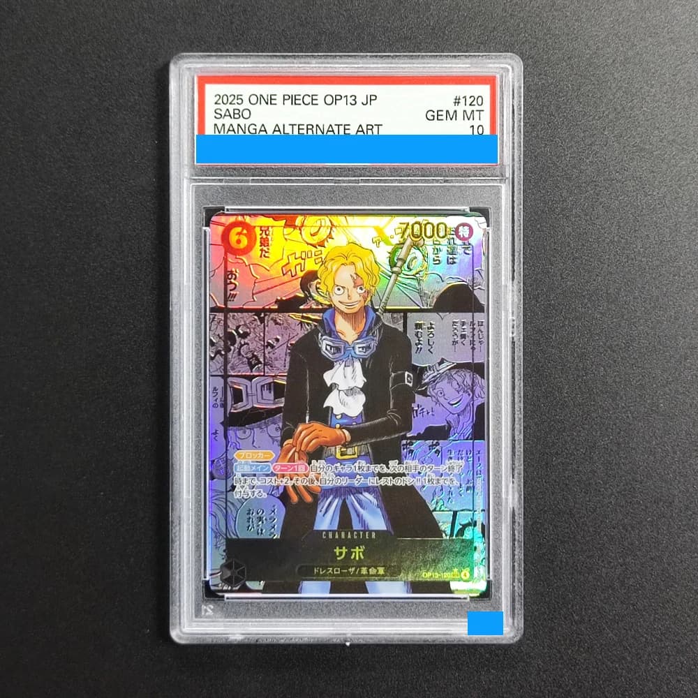 Kit Fai-da-Te ONE PIECE GIAPPONESE OP13-120 CARRYING ON HIS WILL # 120 Carte da Collezione SABO MANGA Autentiche e Classificate, 10 Carte da Gioco