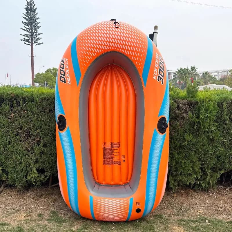 Gommone singolo doppio addensato barca in plastica kayak hovercraft barca da pesca paddle surf rafting spiaggia