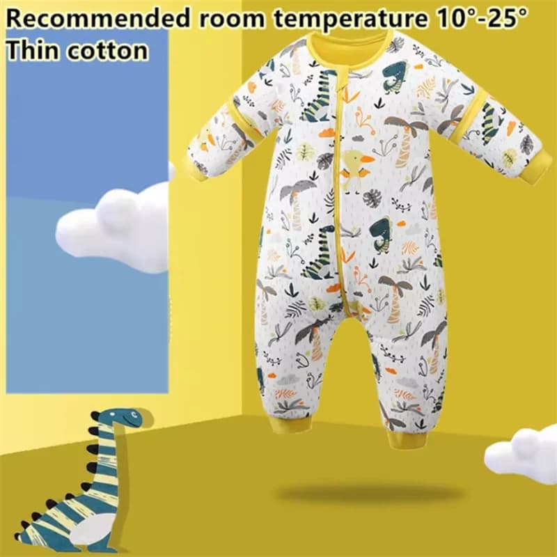 Spring Autumn Thin Baby Sleeping Bag Children Anti Kick Quilt Sleeping Bag Cartoon Pattern Boys and Girls Split Leg Sleeping Ba