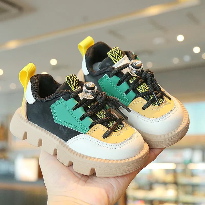 Kids sports shoes spring autumn 1-6 years kids Casual Sneakers Outdoor Girls Sole Soft Breathable Running Shoes 21-30
