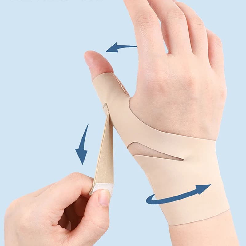1Pc Tutore per pollice Stabilizzatore per polso Sollievo dal dolore Mano destra o sinistra Supporto per pollice morbido Protezione per manica di compressione per donna Uomo
