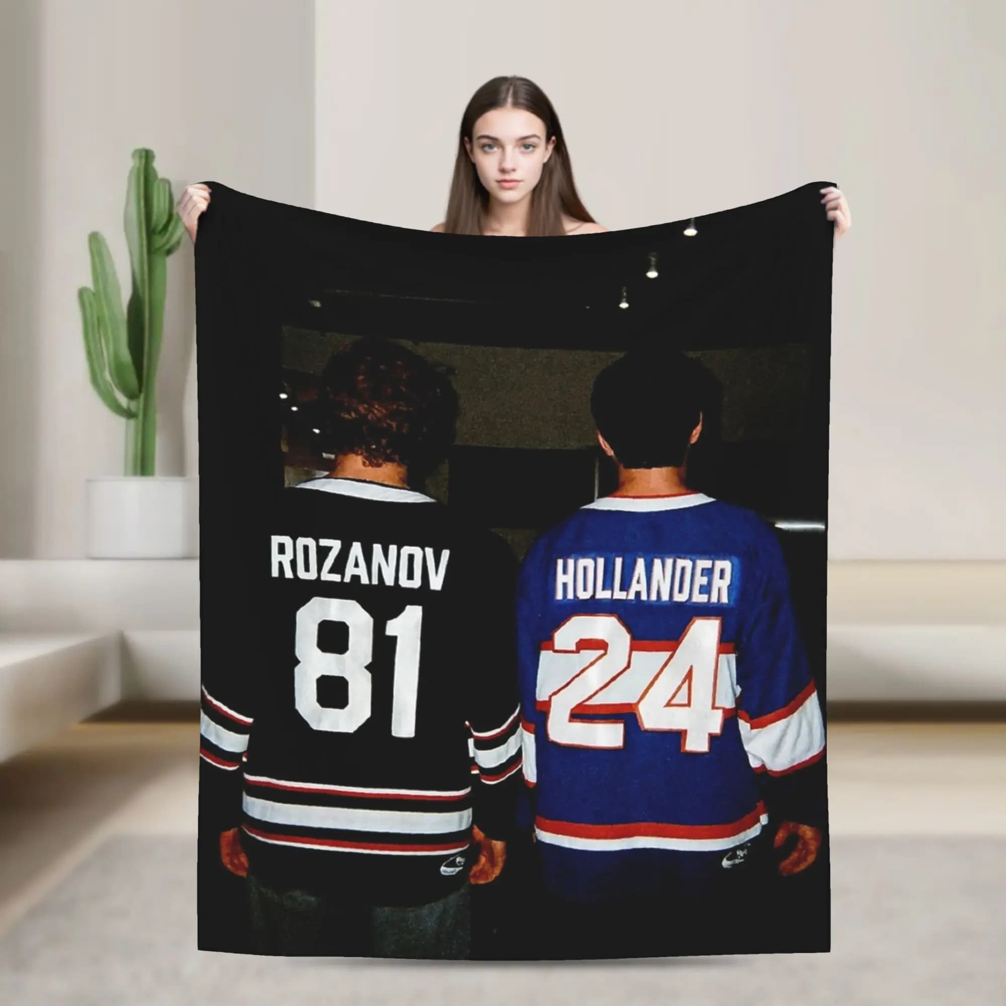 Heated Rivalry Humorous Blanket Lightweight Warm Hollander and Ilya Rozanov Throw Blankets for Sofa Multi-size Bedding Throws