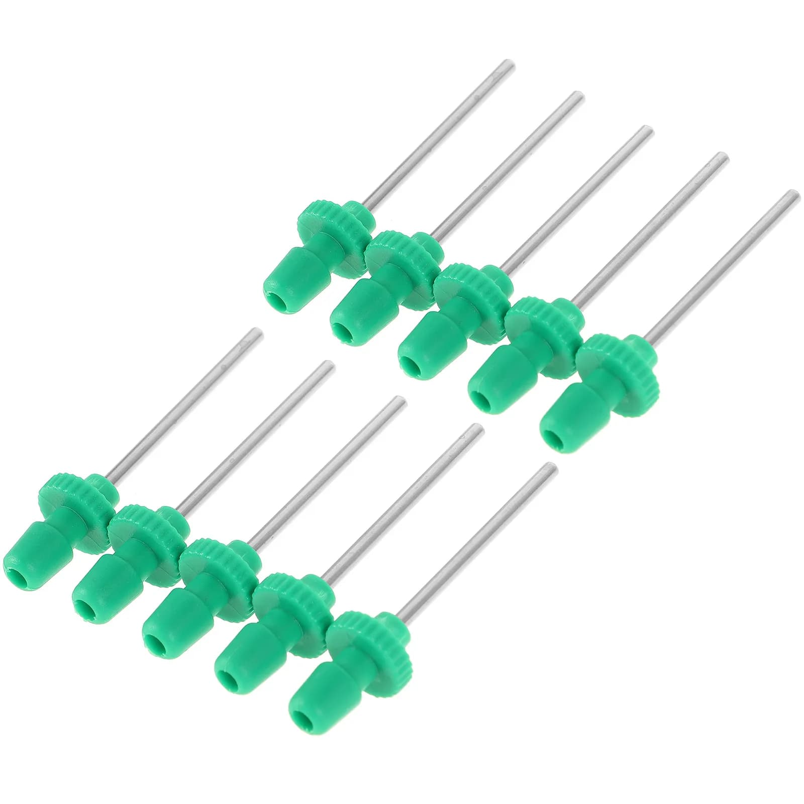 100 Pezzi Ago per Pompa Bici con Testa in Rame e Tubo in Acciaio, Facile da Agganciare e Staccare, per Gonfiaggio Bici e Palloni, Versatile e Sicuro