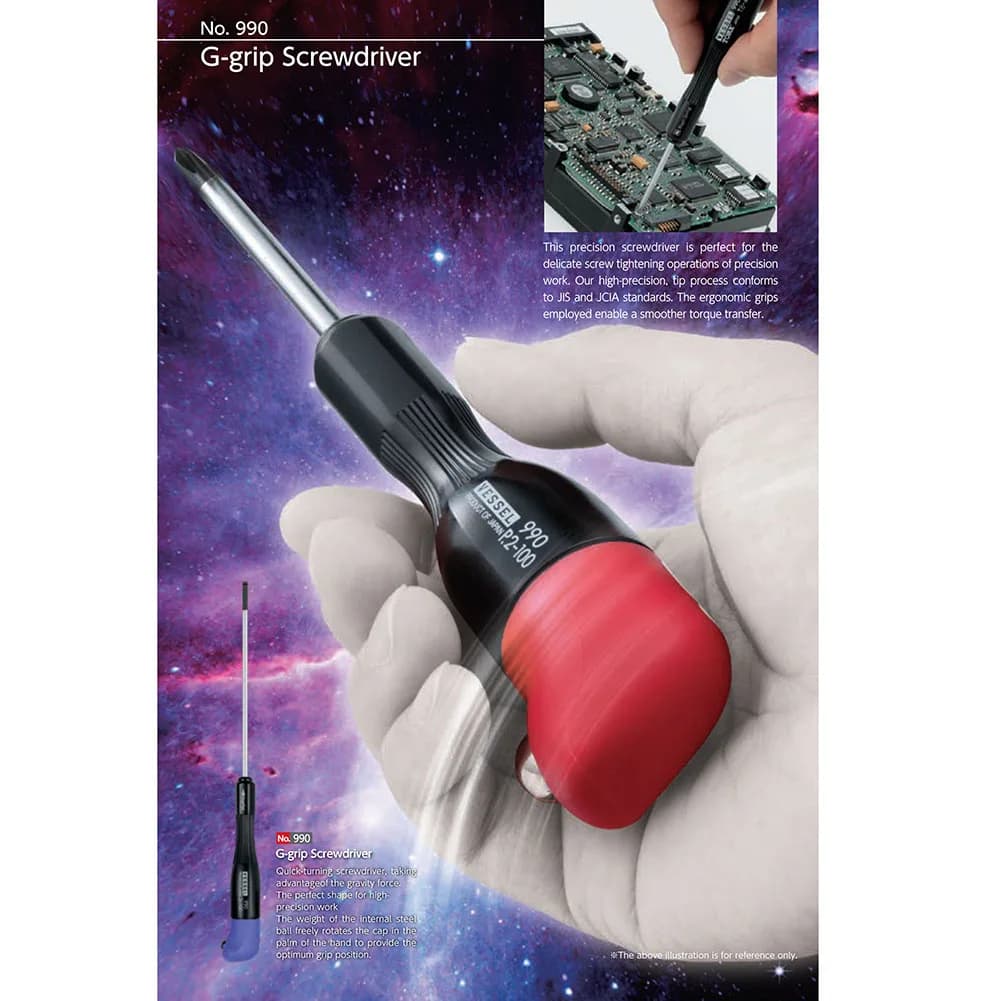 Cacciavite g-grip n. 990 per nave giapponese per viti Ultra precise e piccole