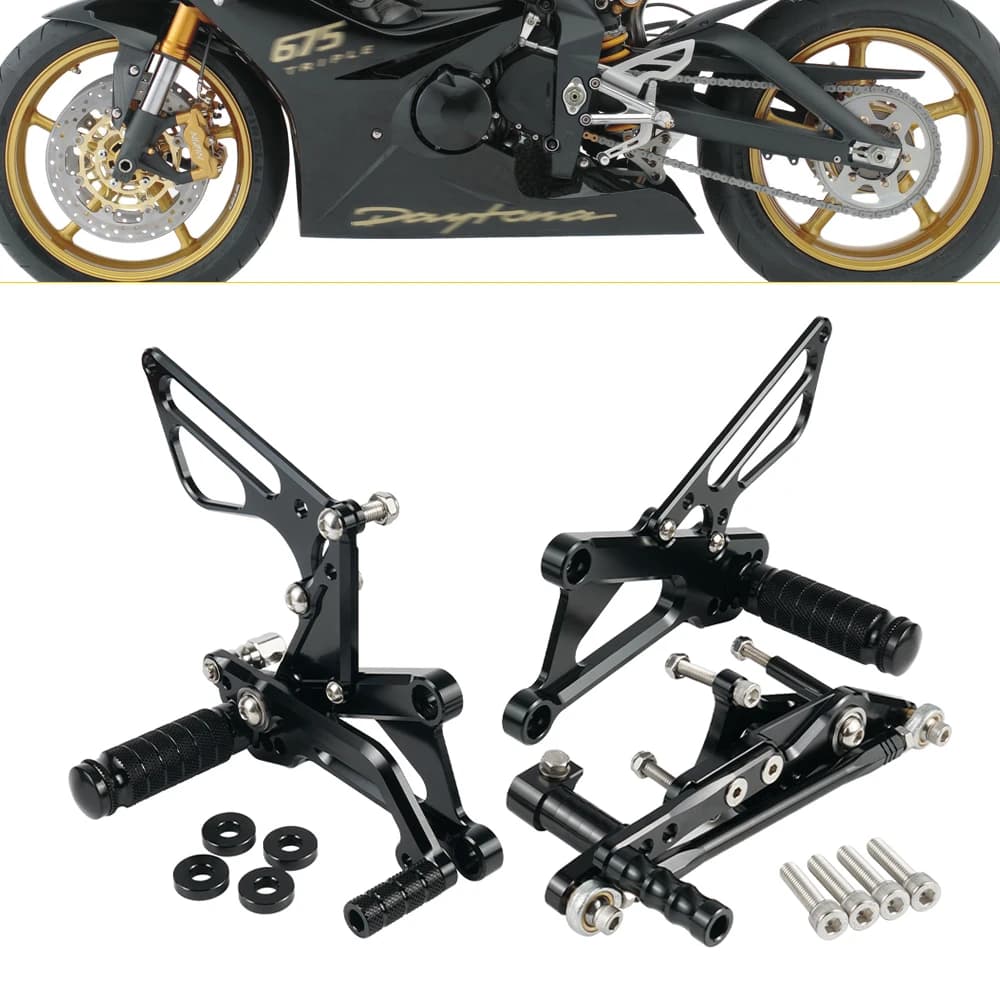Moto Cambio Regolabile Pedane Per Triumph Daytona 675 2006 2007 2008 2009 2010 2011 2012 Daytona 675 Pedane