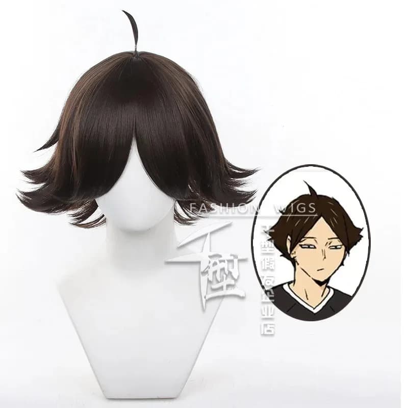 [Devil's Ivy] Pallavolo Junior Horn Famosa parrucca cosplay Taro Parte superiore del cuoio capelluto Capelli corti anti-arricciatura