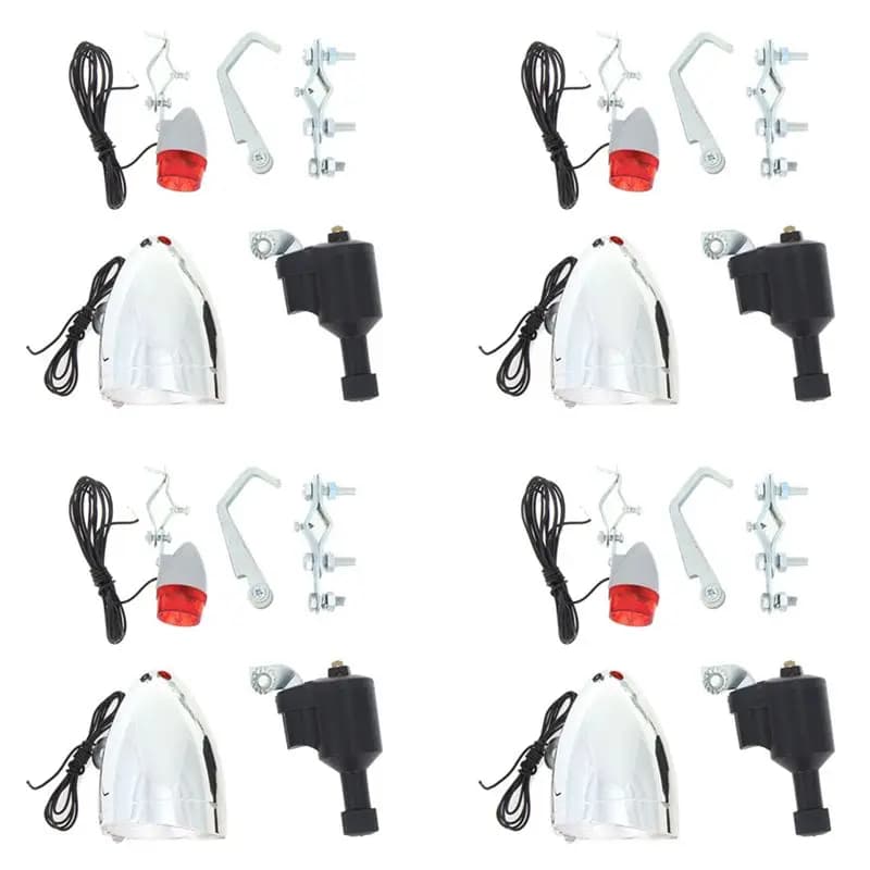 Bicycle Lights, Motorized Bicycle Feeding Generator, Front Light and Rear 6V 3W, Bicycle Accessories