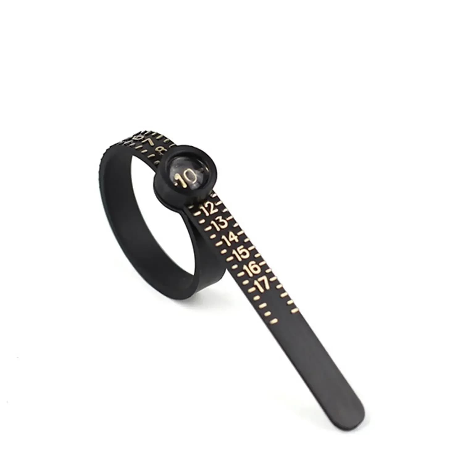 Adjustable ring meter with magnifying lens Graph size chart US/UK/EU/HK Reusable finger measuring instrument for accurate ring measurement