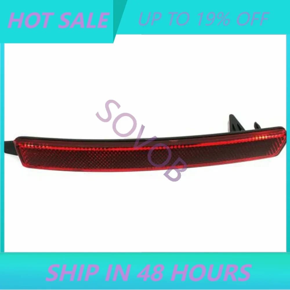 1Pair Rear Bumper Reflector for Cadillac SRX 10-16 for Chevrolet Traverse 09-12 for GMC Acadia 07-15 ABS Back Reflective Strips