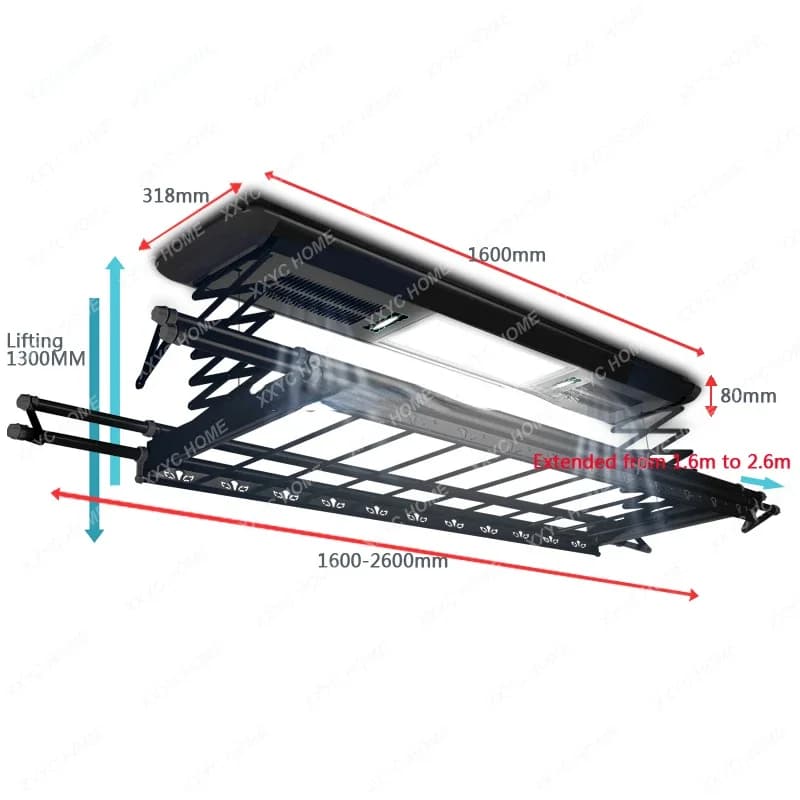 New Hot Air Dryer Automatic Dryer for Ceiling Mounted Aluminum Laundry