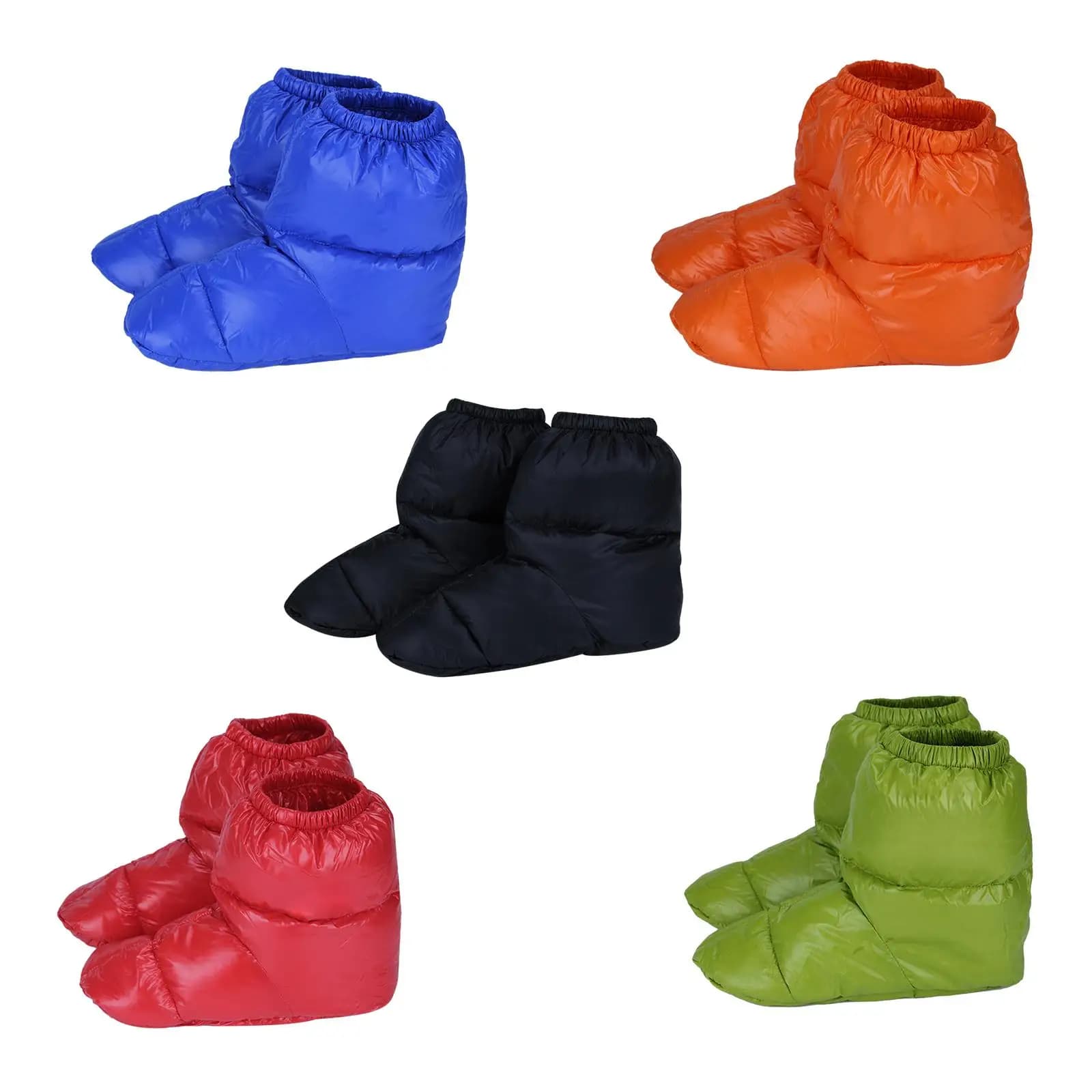 Winter Down Slippers Snow Boots Warm Bootie Shoes Keep Warm Soft Windproof Feet Cover Socks Footwear for Outdoor Hiking