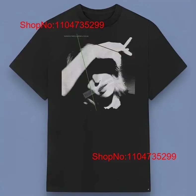 Nuova maglietta Marianne Faithfull Album Music per amico Taglia S 4XL vintage Lavato moda Versatile Grafica allungata Elegante