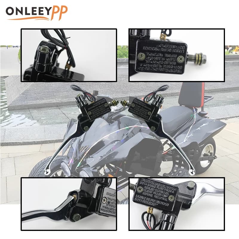 ONLEEYPP Moto In Lega di Alluminio 22mm Sinistra Destra Frizione Pompa Freno Per ATV Dirt Bike Maniglia Leva Motocross Accessori