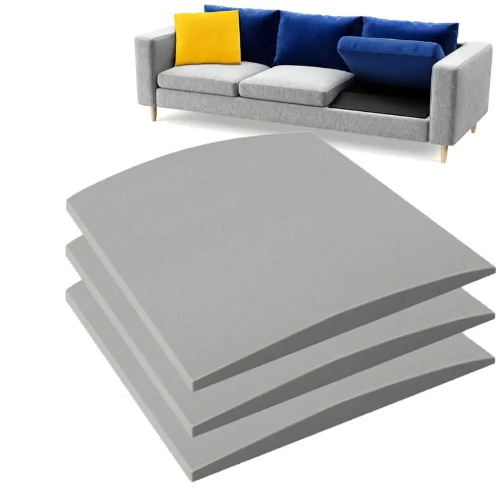 Supporto per Cuscini Divano in Spugna Durevole, Alta Resilienza, Quadrato, Grande Formato, 50x50cm, per Casa
